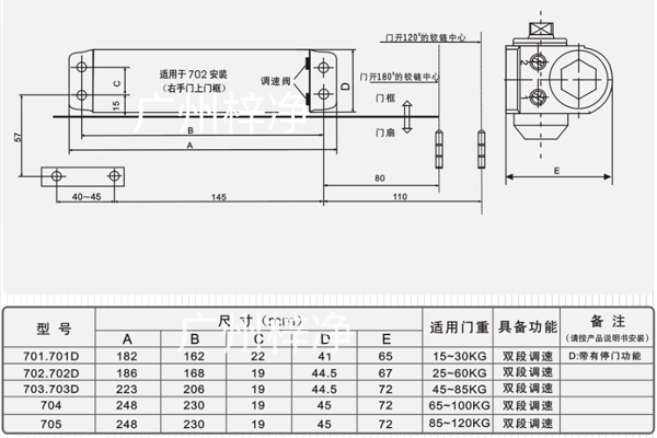 風淋室閉門器結(jié)構(gòu)圖 風淋室閉門器結(jié)構(gòu)圖